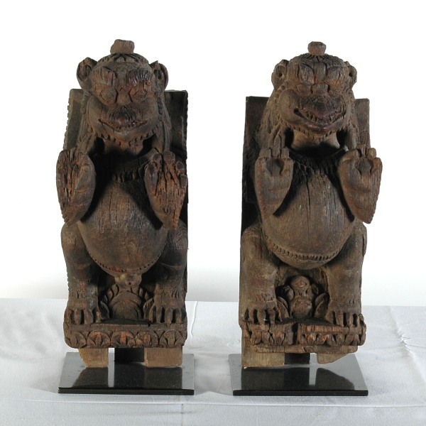 WOOD STRUTS  from indra shrine ,  nepal 17 cent.