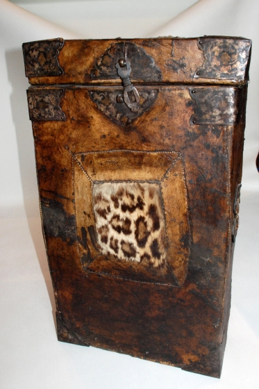 RARE LEOPARD  COFFER