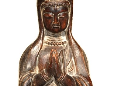 RARE WOOD KWAN-IN-MARY  JAPAN  19 cent.