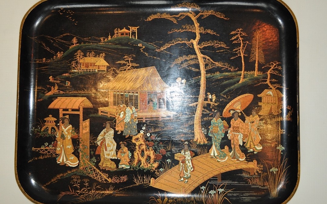 large JAPANESE TRAY