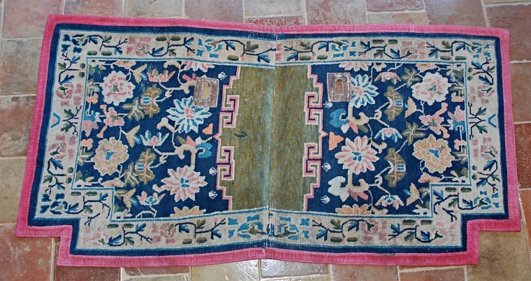 TIBETAN SADDLE CARPET  early 19 cent.