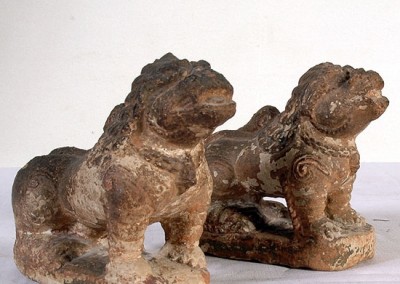 STONE LIONS similar at  entrance of  patan