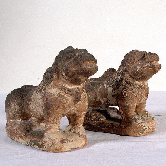 STONE LIONS similar at  entrance of  patan